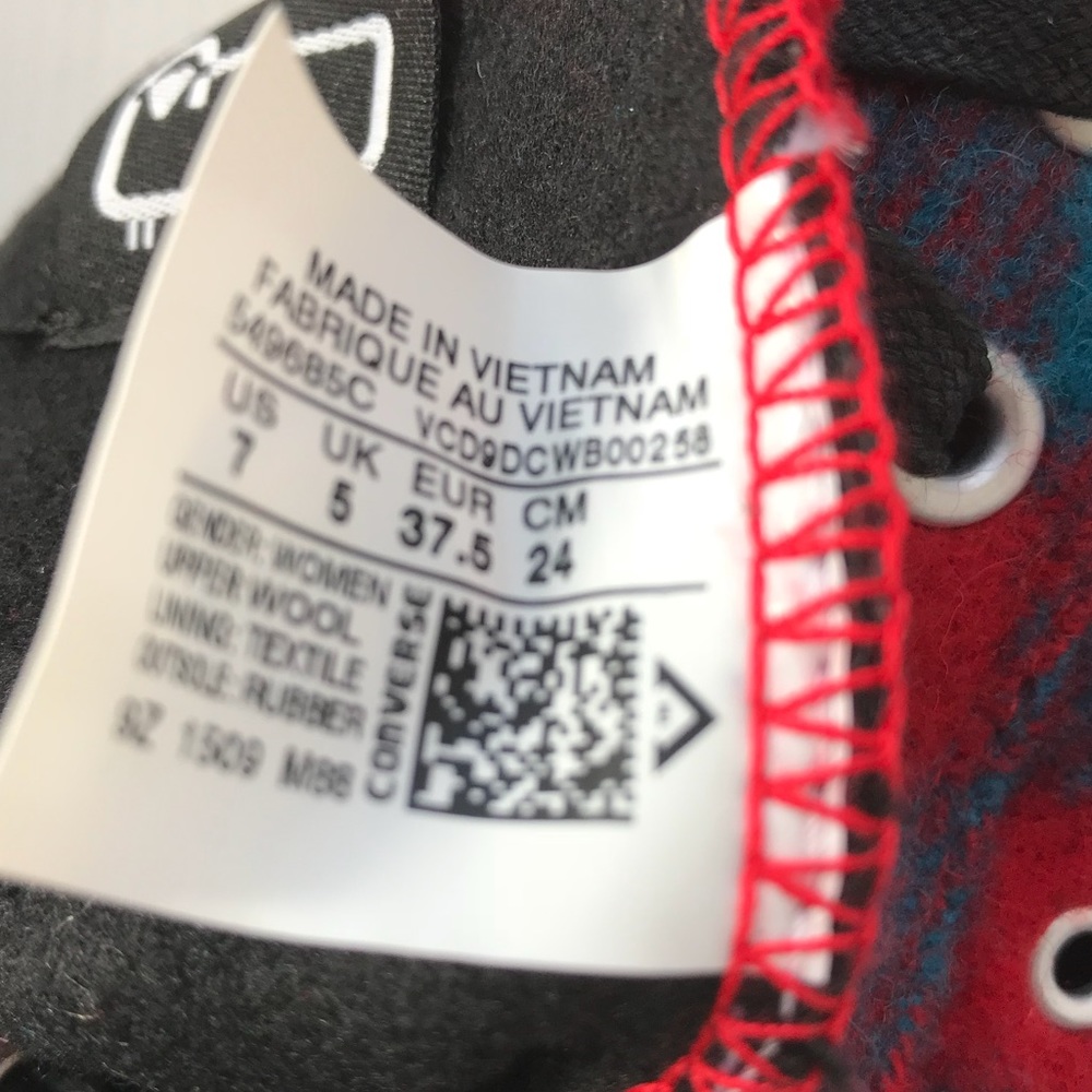 NWT Converse&Woolrich Chelsee Casino W AUTHENTIC - Picture 8 of 8